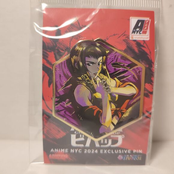 Cowboy Bebop Faye Valentine NYCC Exclusive Enamel Pin Limited Edition Badge - Picture 1 of 2